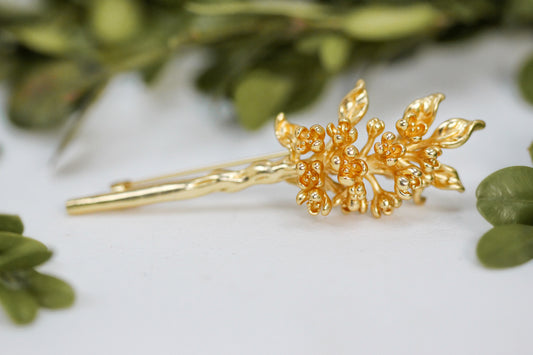 Lilac Floral Brooch
