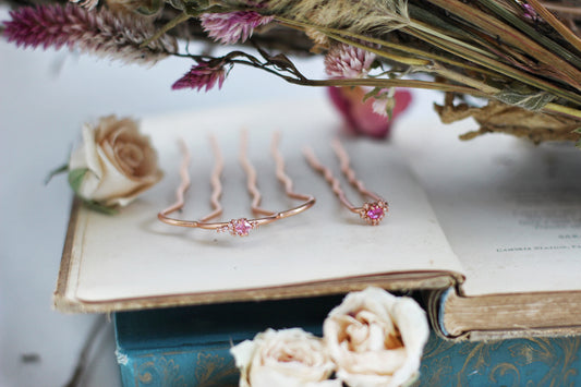 Pink Sparkle Pin Duo- 2 piece Set