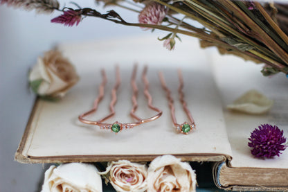Sage Sparkle Pin Duo- 2 piece Set