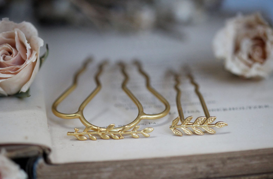 Classic Twig Branch Pin Duo - 2 piece Set