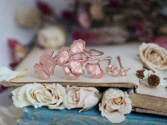 Royal Ginkgo Pin Duo - 2 piece Set