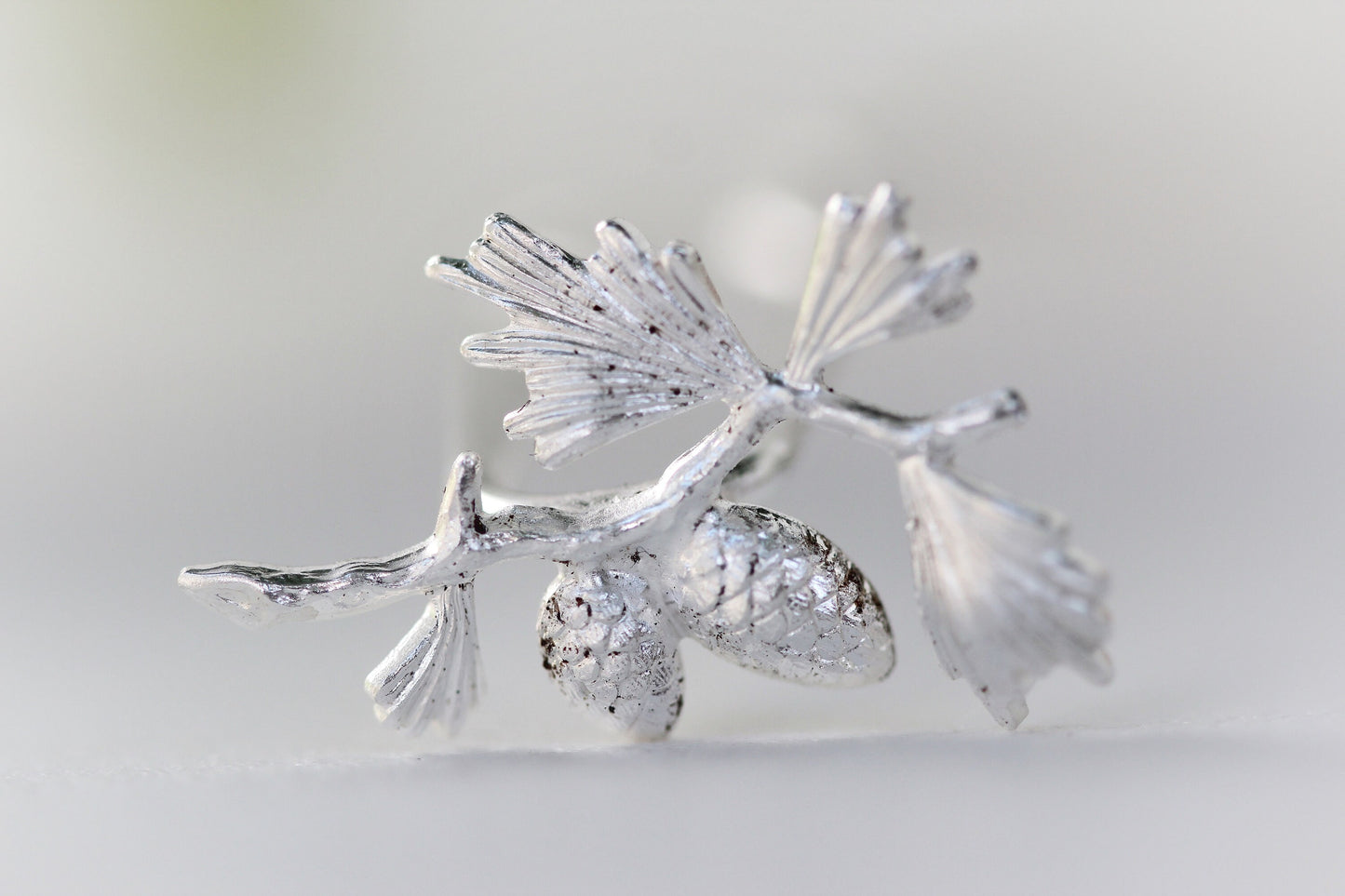 Tiny Pinecone Hair Prong Gold Leaf Hair Pin Bun Fork for Updo Gold Plated  Hand Made Boho Hair Messy Bun Nature Inspired Jewelry