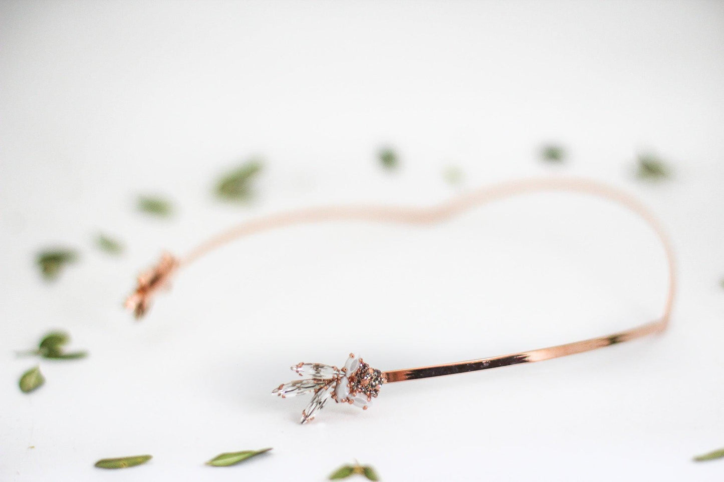Viviana Crystals Pearls Goddess Crown