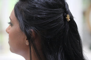 Gia Twig Crystal Leaf Hair Stick