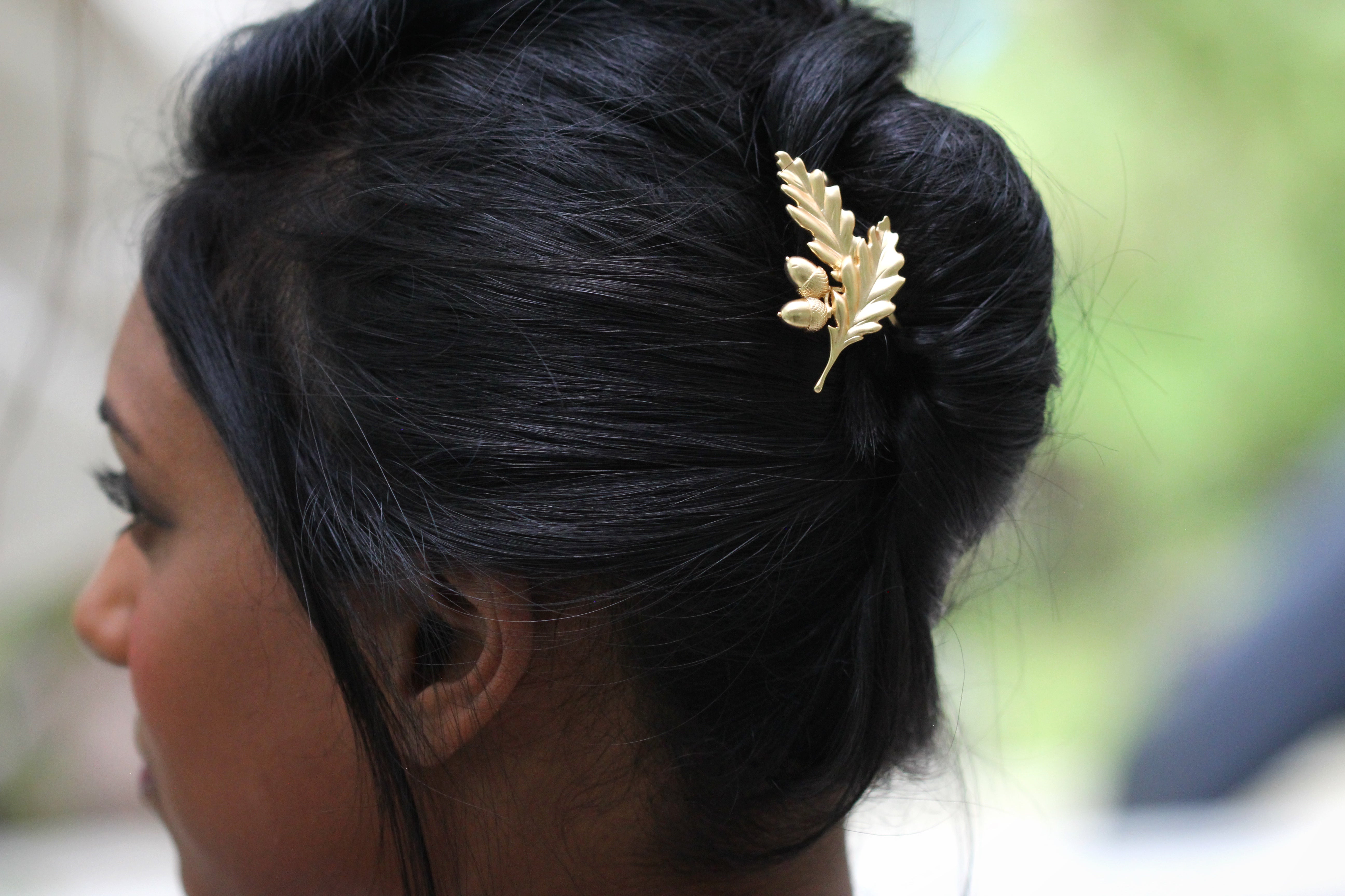Acorn & Oak Leaves Hair Prong
