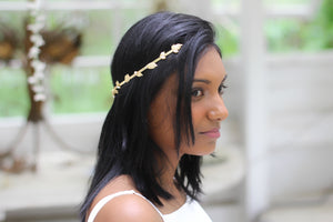 Full Bloom Field Crystals & Pearls Goddess Crown