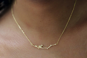Bird Sitting on a Branch Necklace