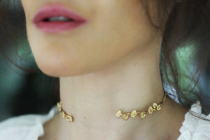 Ginkgo Leaves Branch Choker