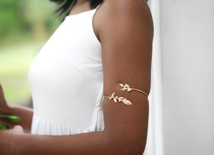 Twigs, Pearls & Crystals Arm Band