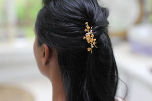 Blossoming Pearl Field Floral Hair Prong