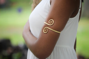 Spiraling Dreams Hammered Arm Band