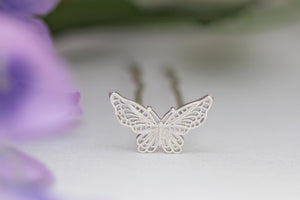 Little Filigree Butterfly Hair Prong