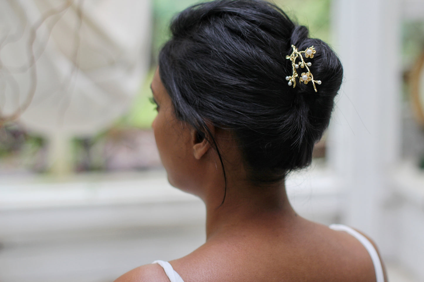 Royal Sakura / Cherry Blossom Branch Hair Prong