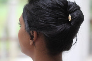 Gia Twig Crystal Leaf Hair Stick