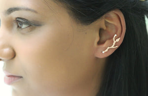 Rustic Branches with Pearls Ear Climbers / Earrings