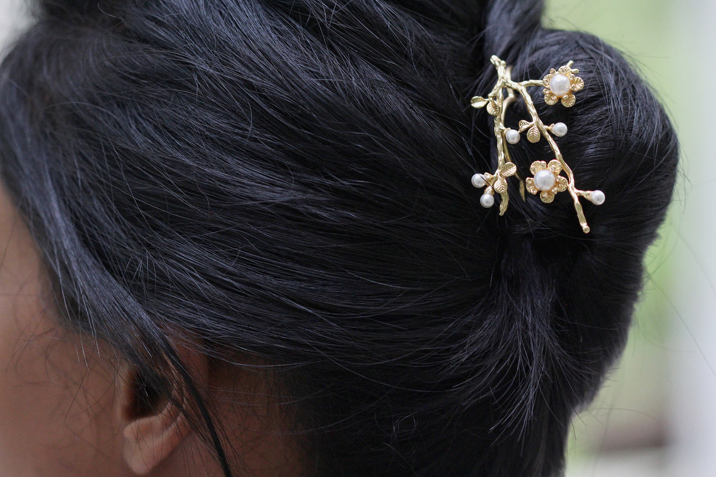 Royal Sakura / Cherry Blossom Branch Hair Prong