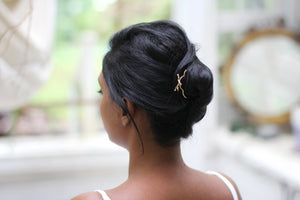 Tiny Branch & Seed Pearls Hair Prong