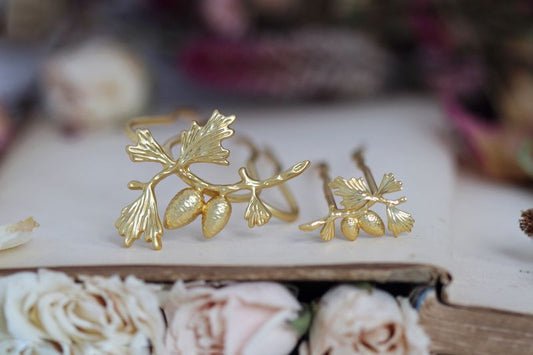 Pinecone Pin Duo - 2 piece Set