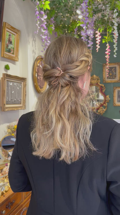 Floral Deer Antlers Hair Prong