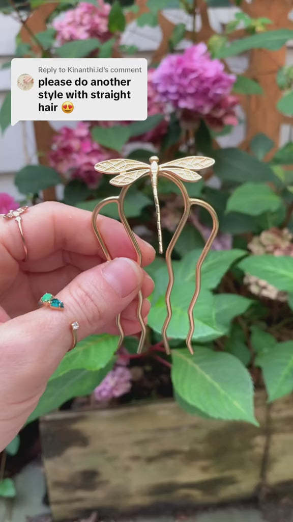 Dragonfly Hair Prong