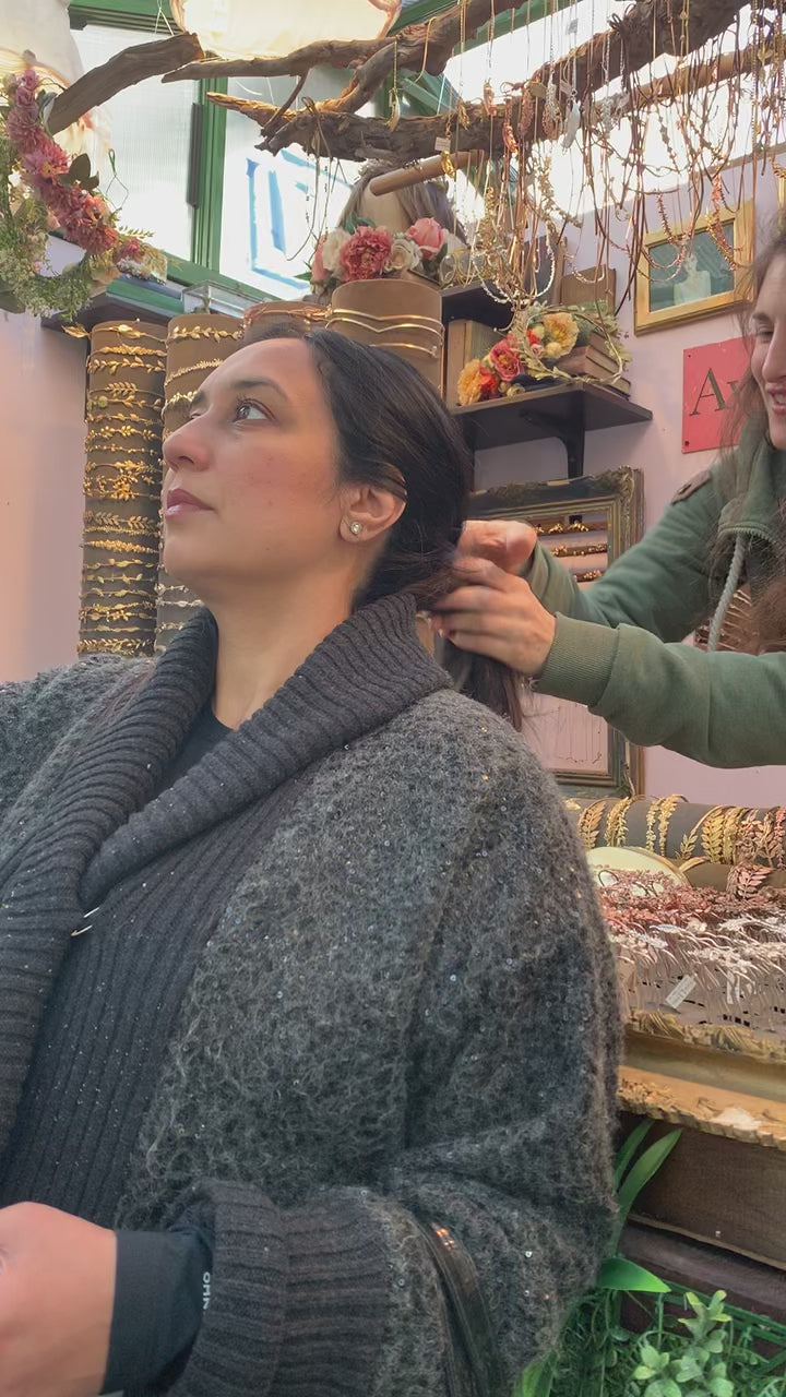 Tiny Feather Hair Prong