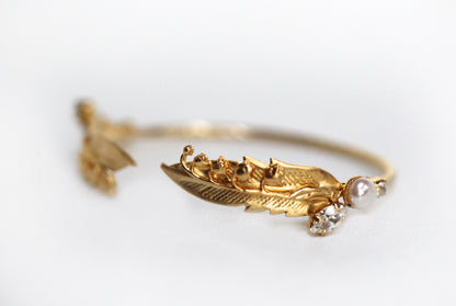 Feather Lily of the Valley Bracelet