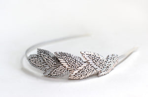 Beaded Leaf Headband