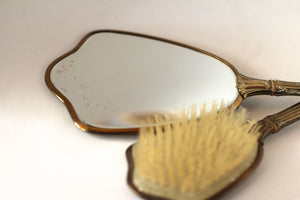 Antique Bronze Floral Vanity Set