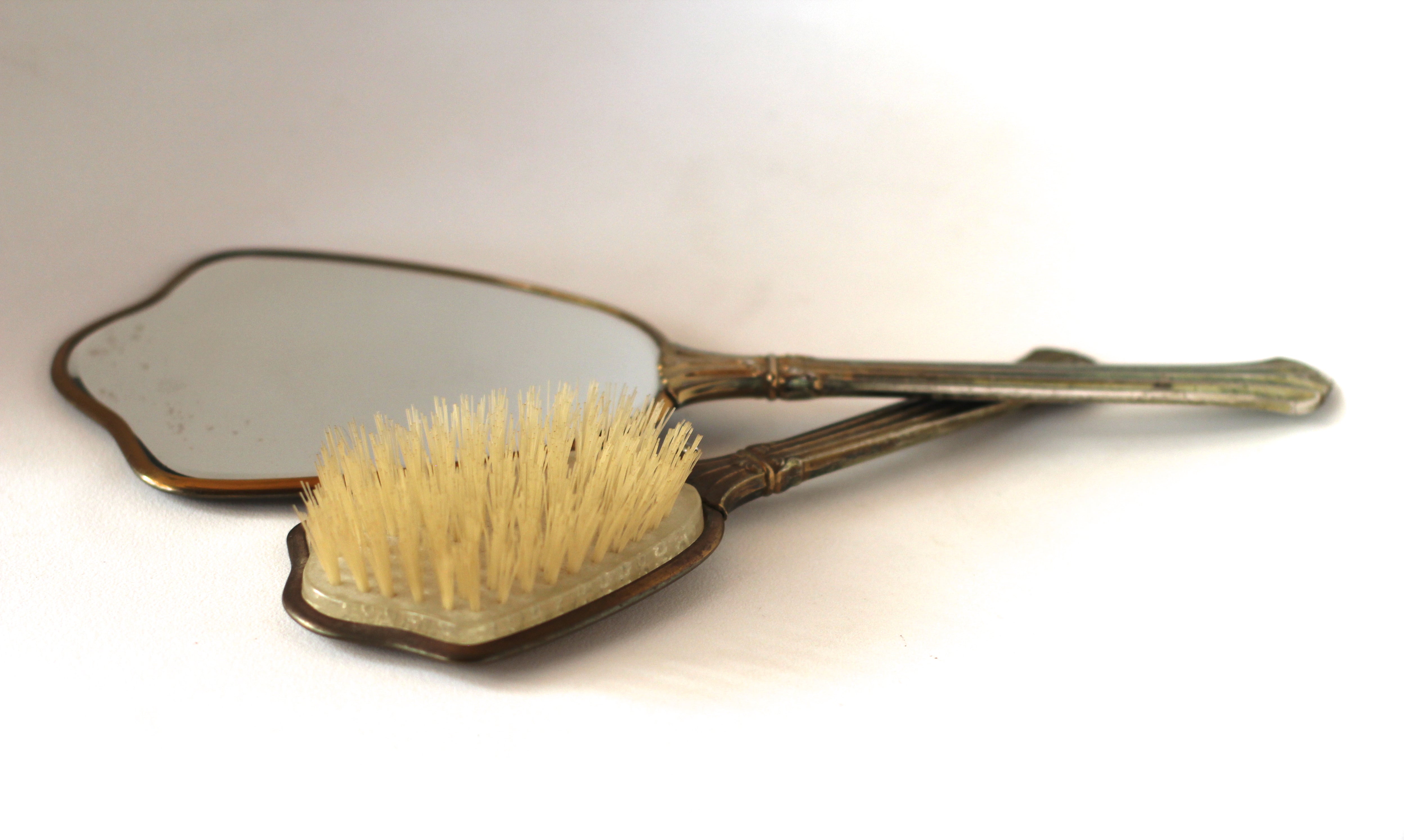 Antique Bronze Floral Vanity Set