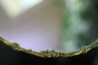 Roses Floral Antique Mirror Tray