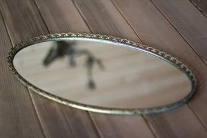 Simple Lace Antique Mirrod Tray #118