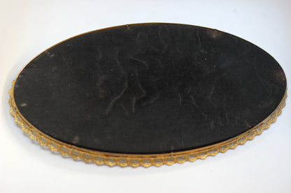 Simple Lace Antique Mirrod Tray #118