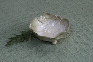 Green Leaves Ring Bowl Made In Italy Antique Porcelain Dish
