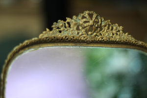 Rectangle Lace Antique Mirror Tray #119