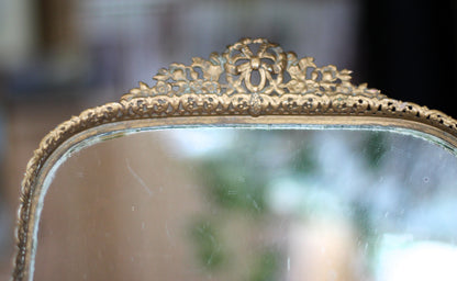 Rectangle Lace Antique Mirror Tray #119