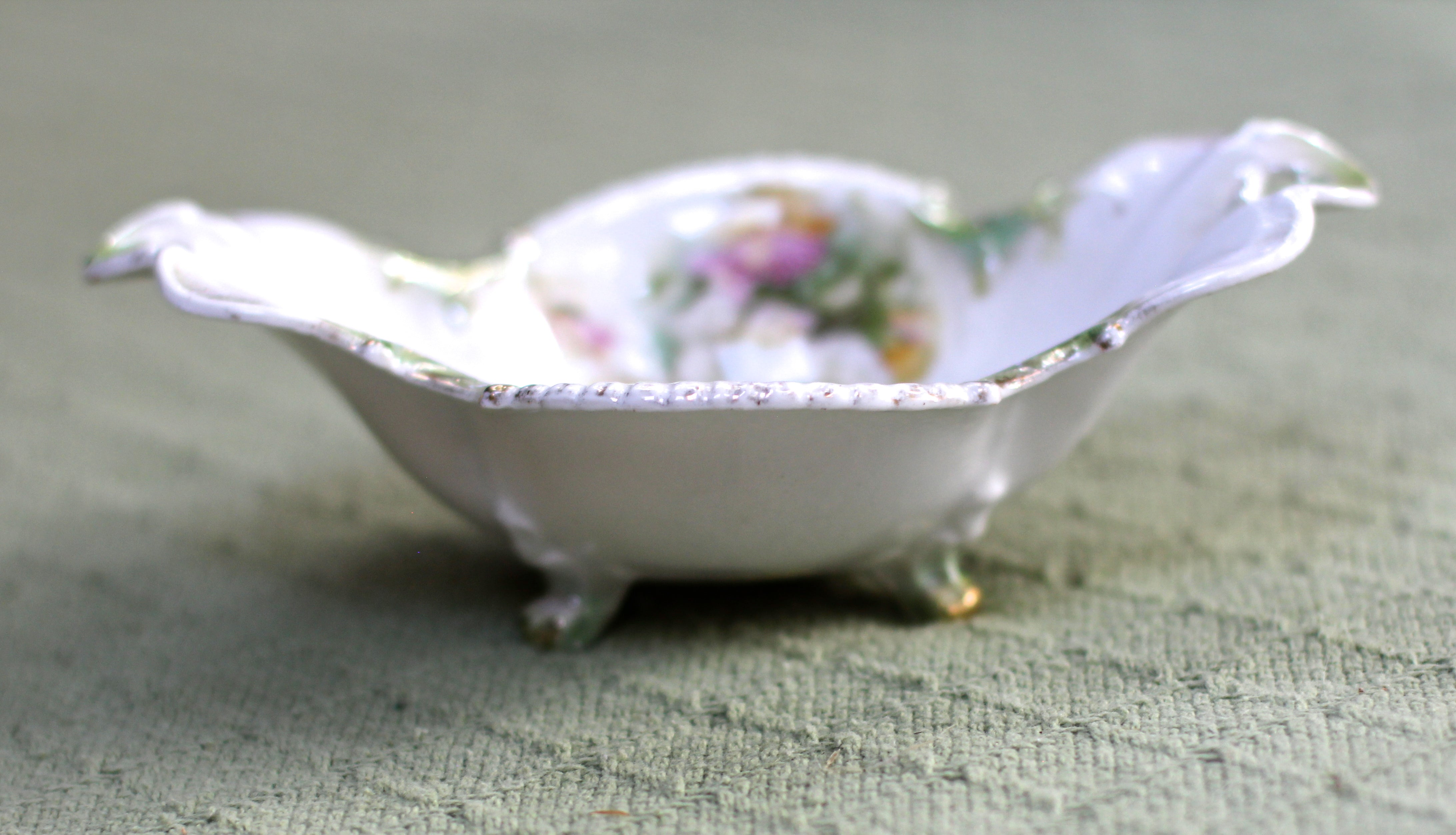 Antique Rare RS Prussia Floral Porcelain Bowl