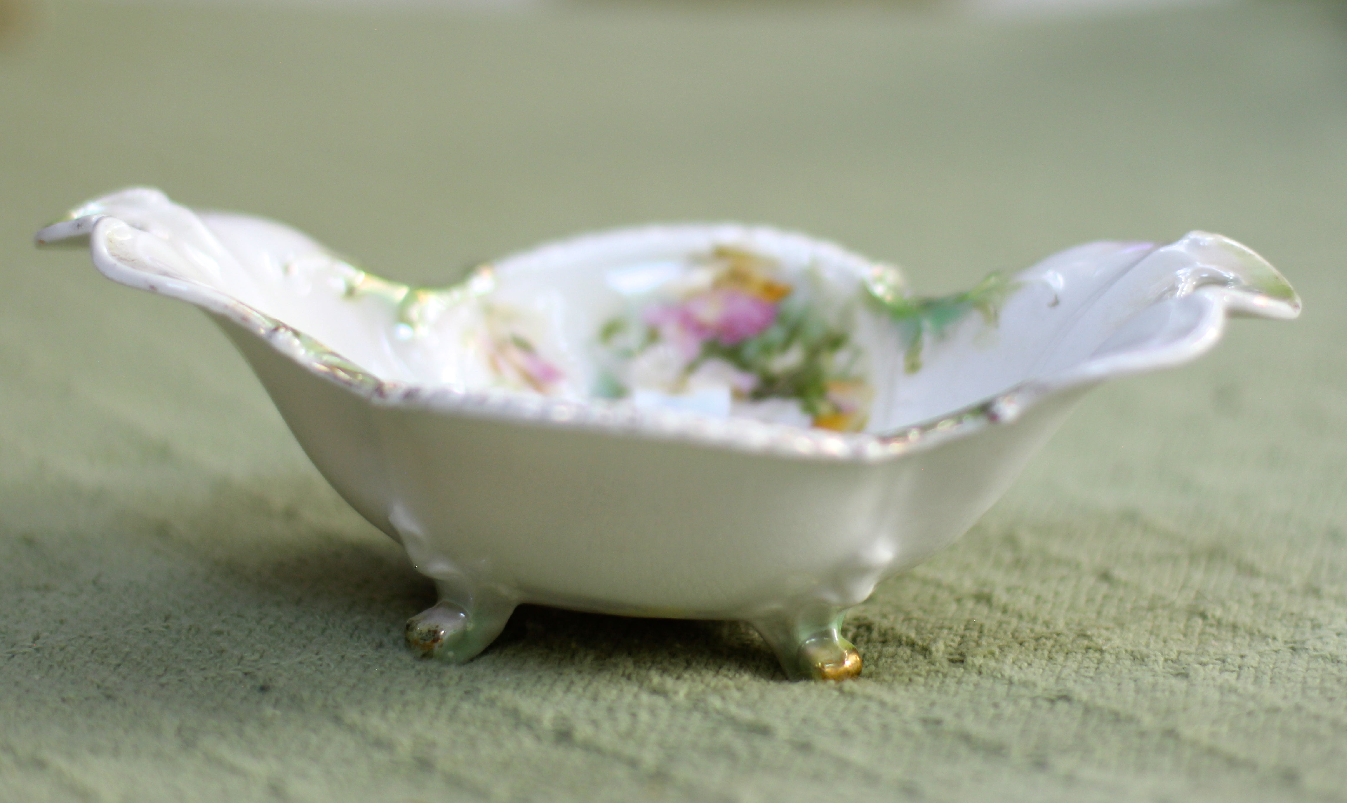 Antique Rare RS Prussia Floral Porcelain Bowl
