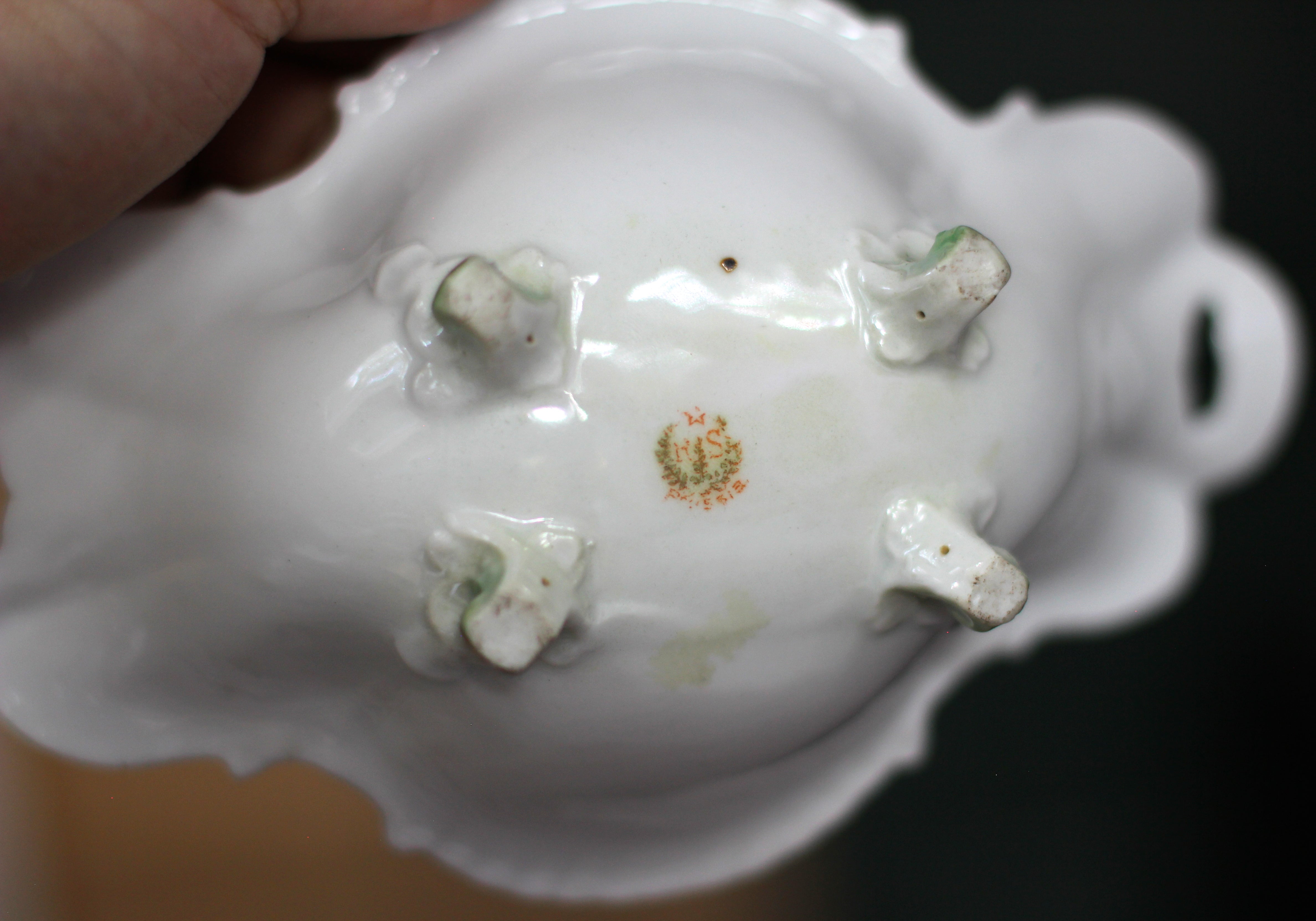 Antique Rare RS Prussia Floral Porcelain Bowl