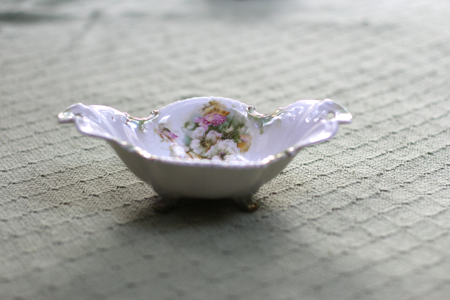 Antique Rare RS Prussia Floral Porcelain Bowl
