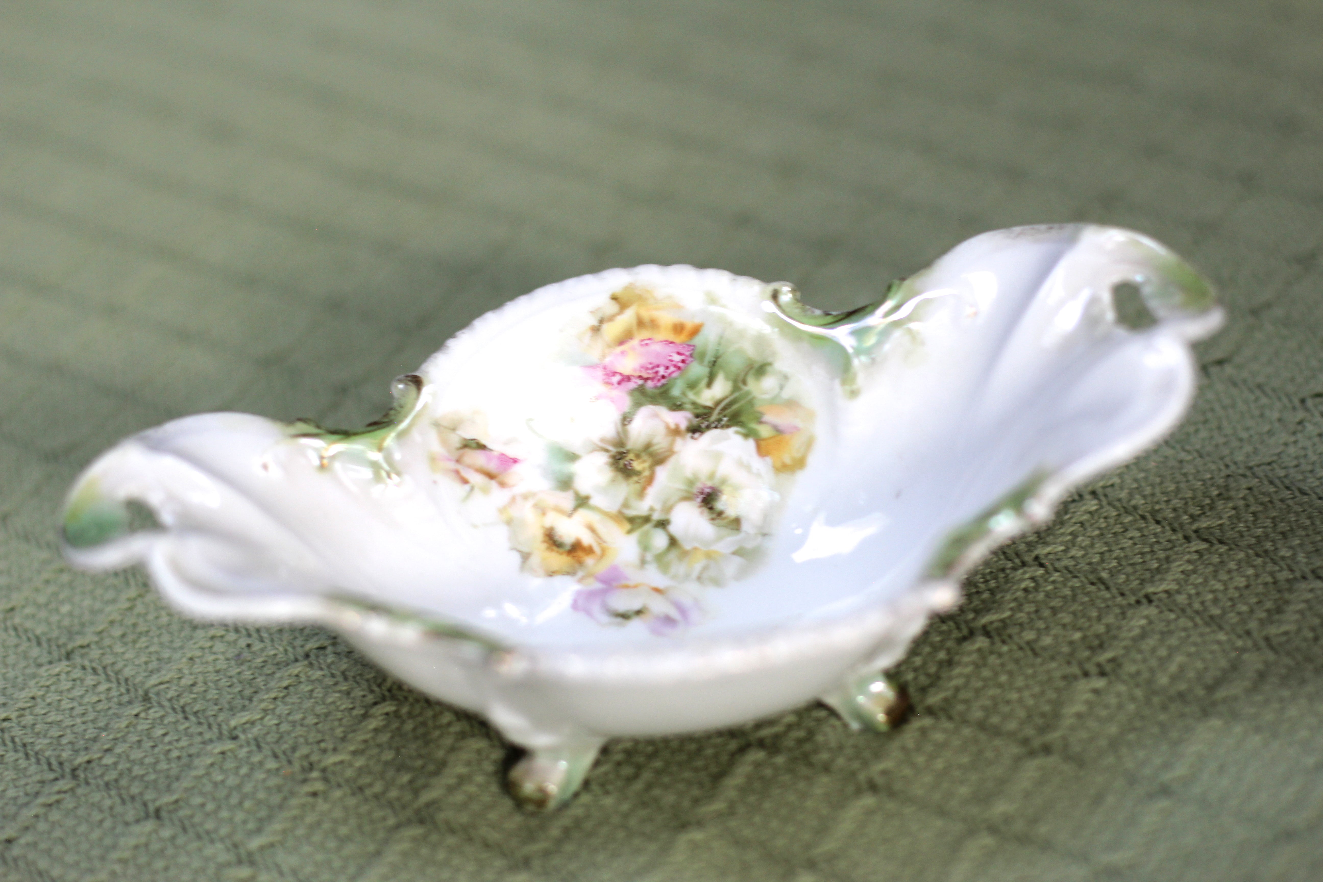 Antique Rare RS Prussia Floral Porcelain Bowl
