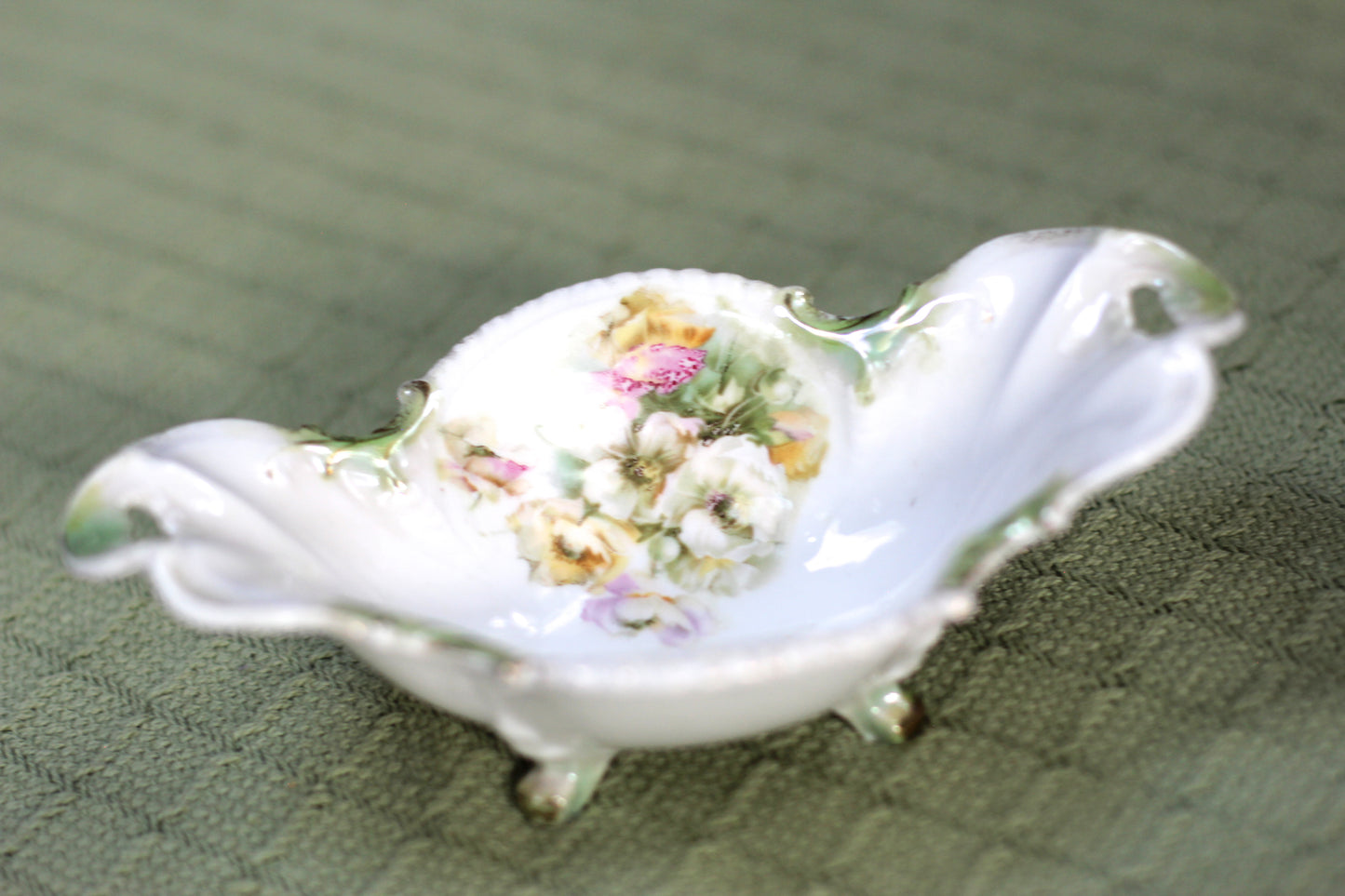 Antique Rare RS Prussia Floral Porcelain Bowl