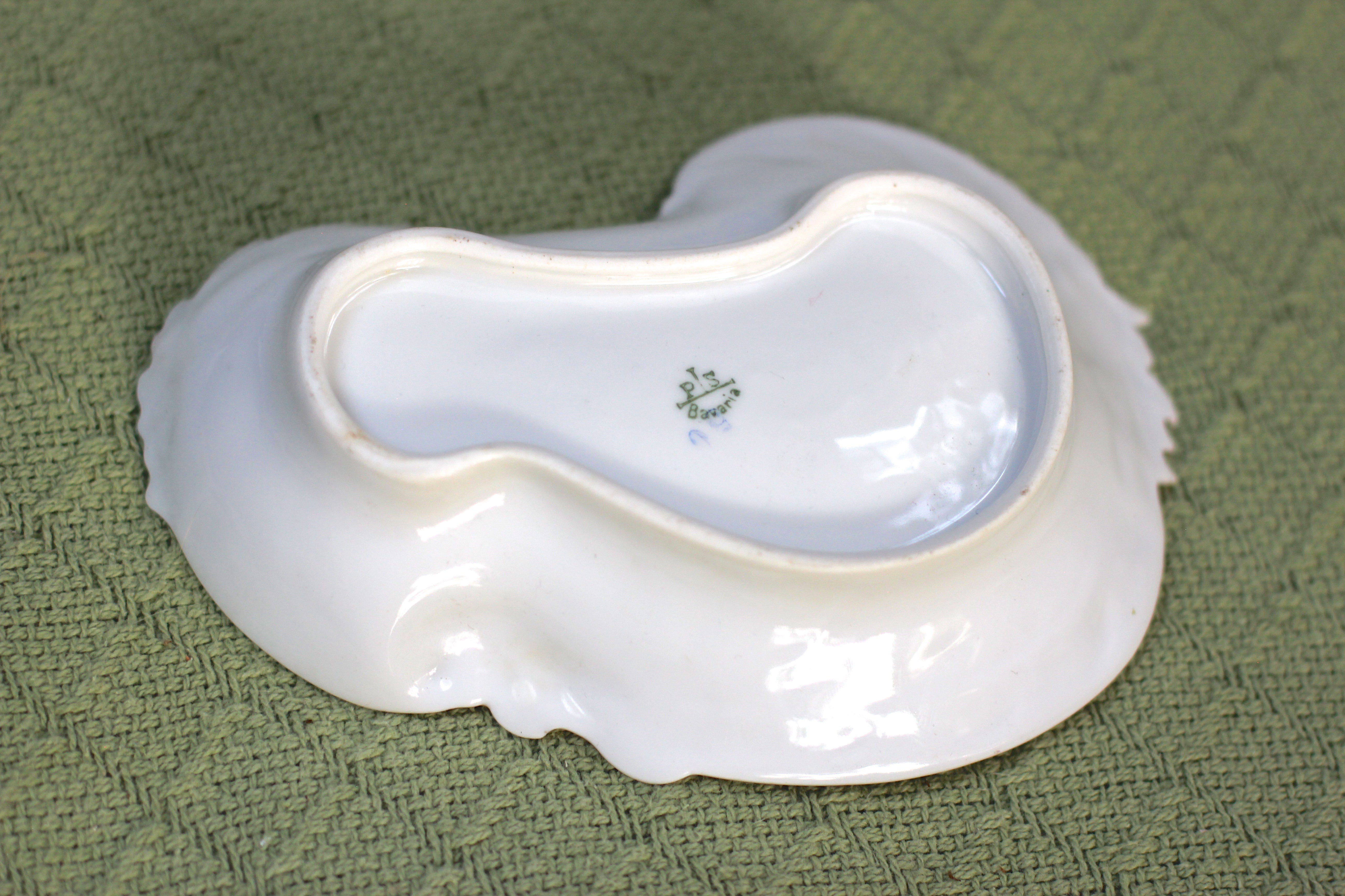 Bavarian Pink Roses Porcelain Ring Dish