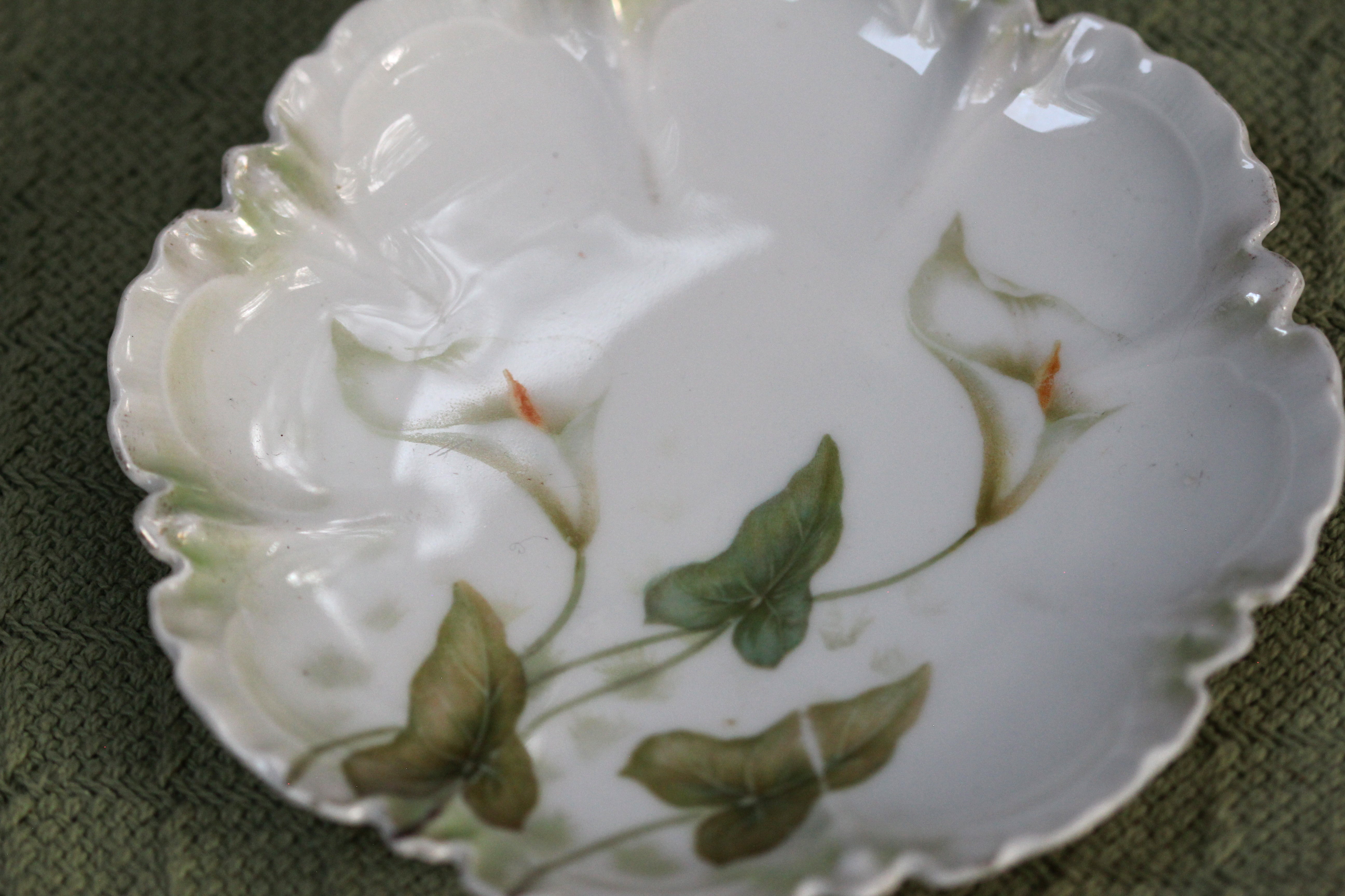 Callalily Flowers Porcelain Dish