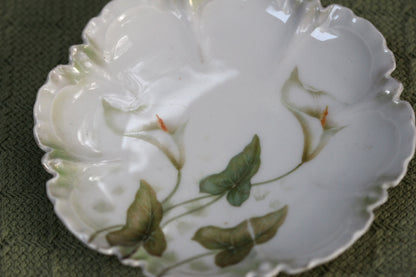 Callalily Flowers Porcelain Dish