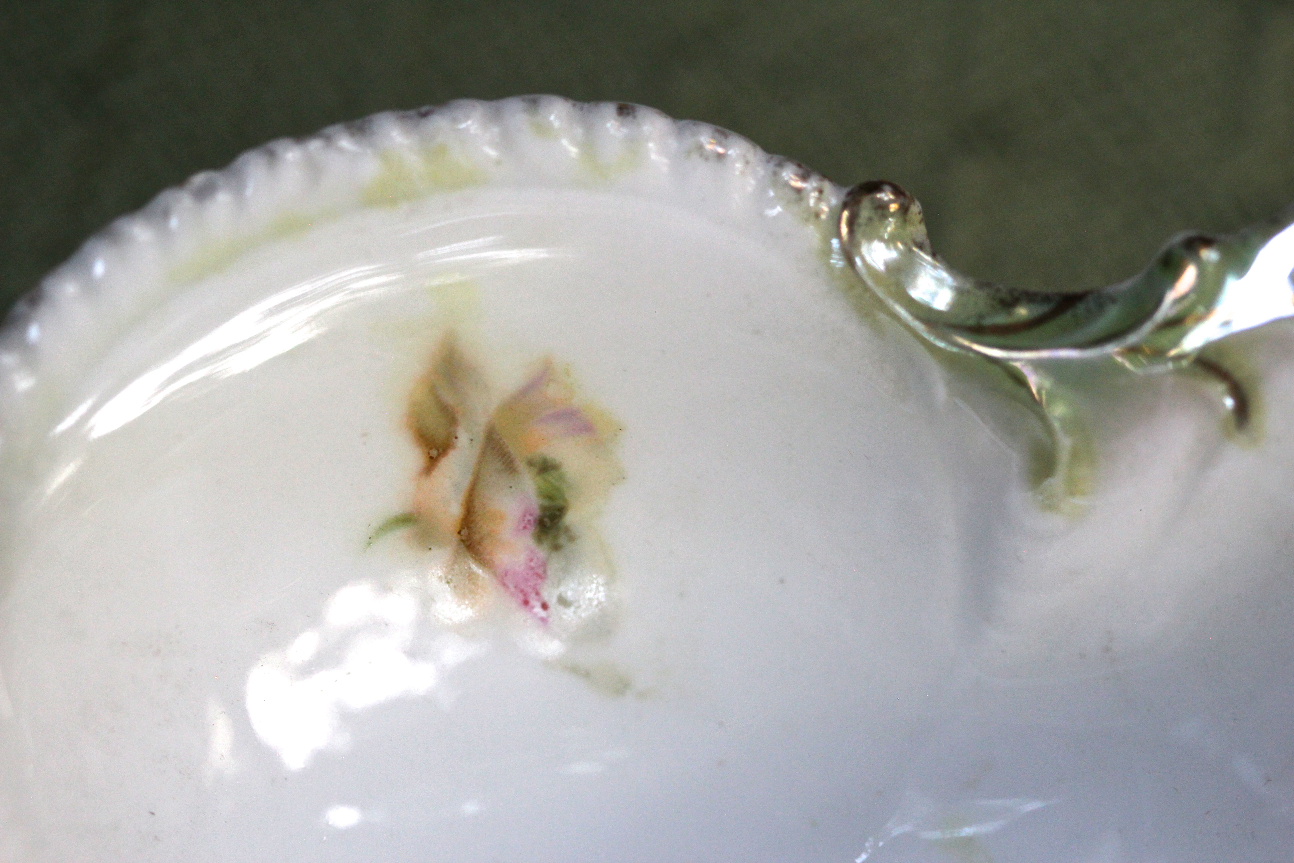 Antique Rare RS Prussia Floral Porcelain Bowl