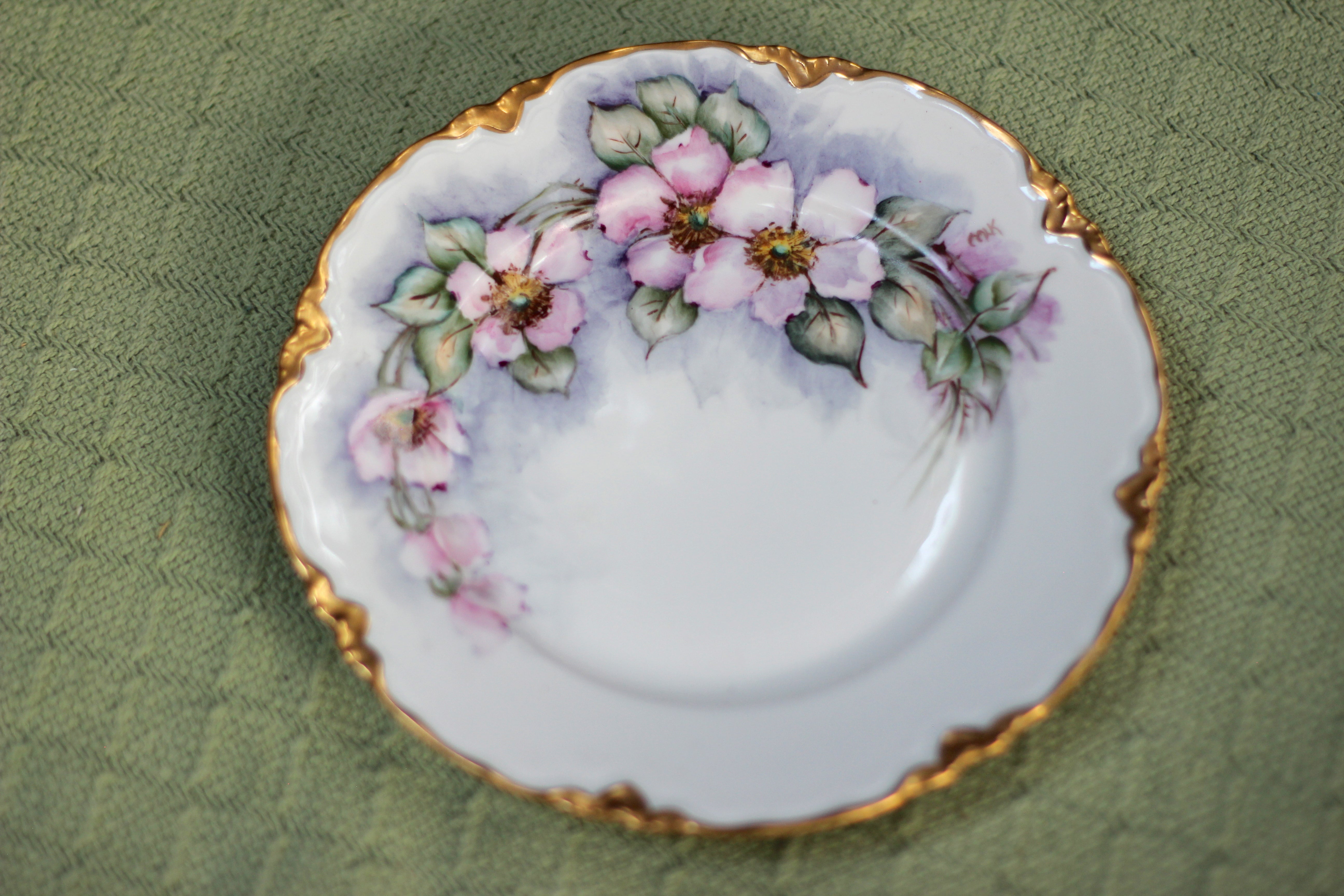 Bavaria Germany Floral Porcelain Dish