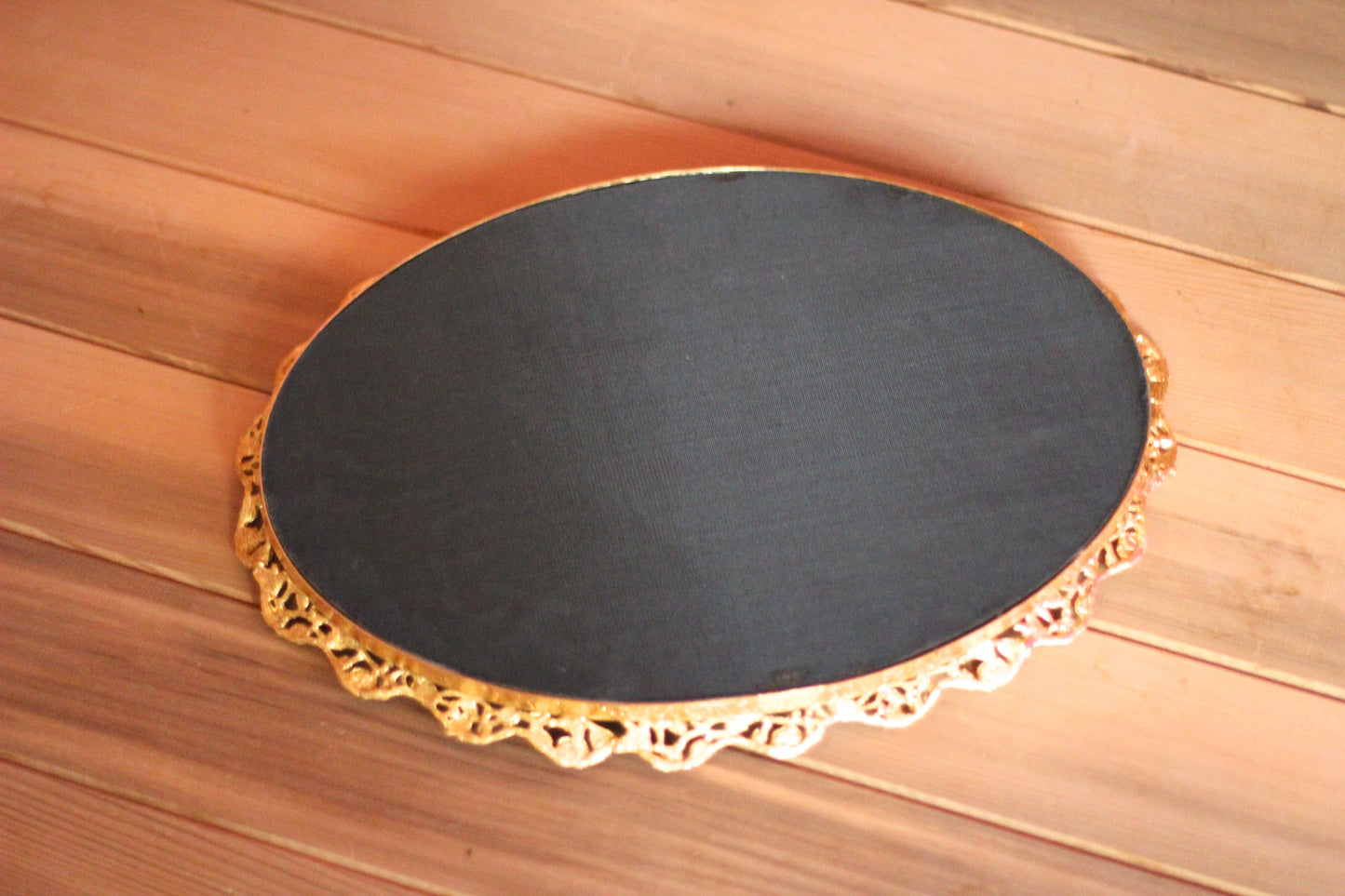 Roses Floral Antique Mirror Tray #120