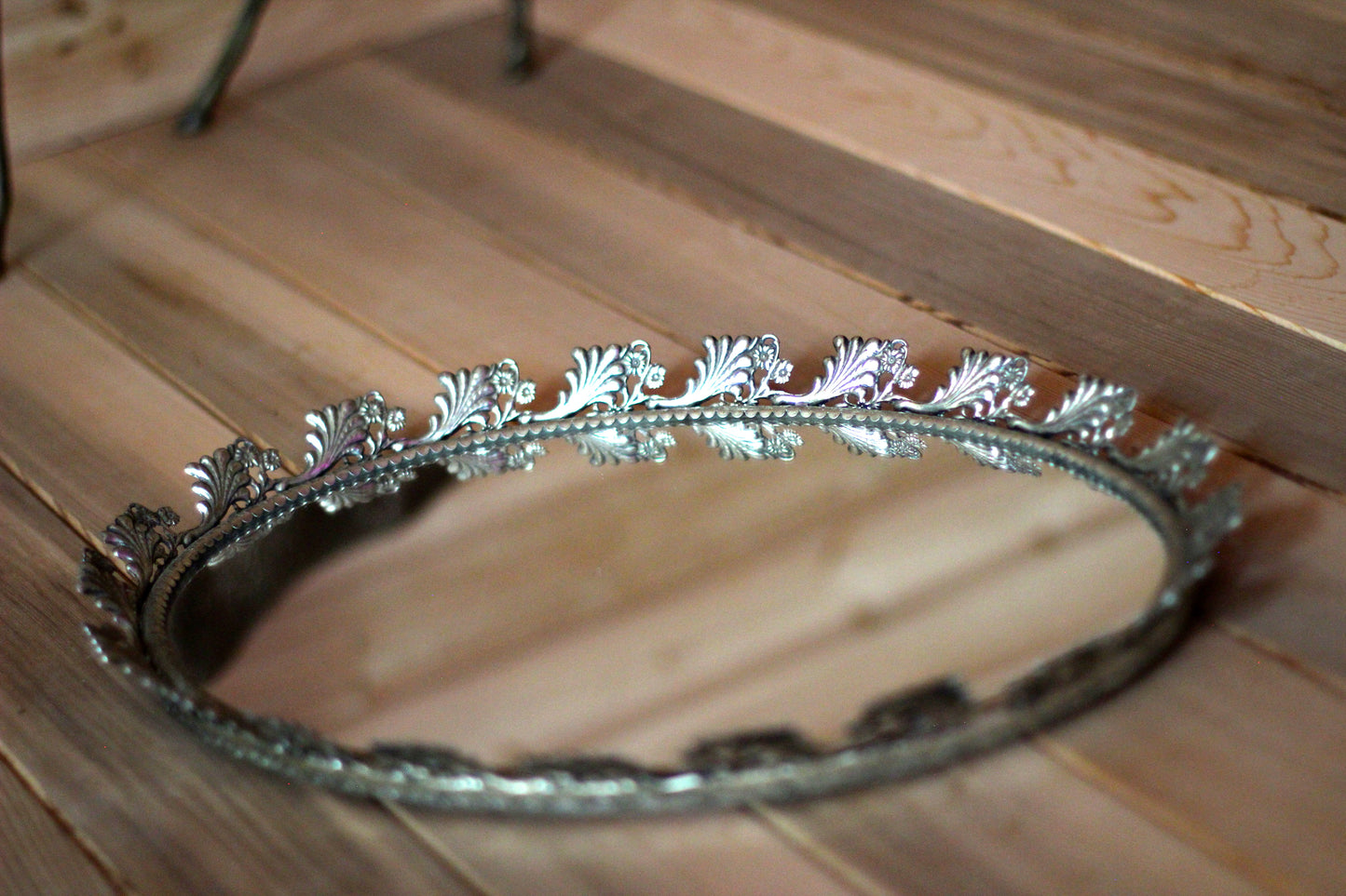 Sunflowers Antique Mirror Tray