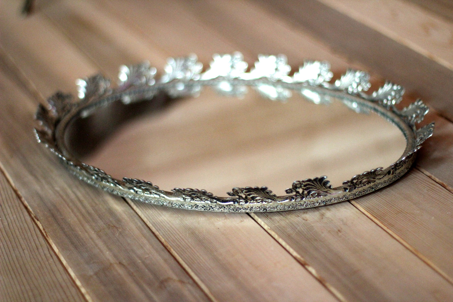 Sunflowers Antique Mirror Tray