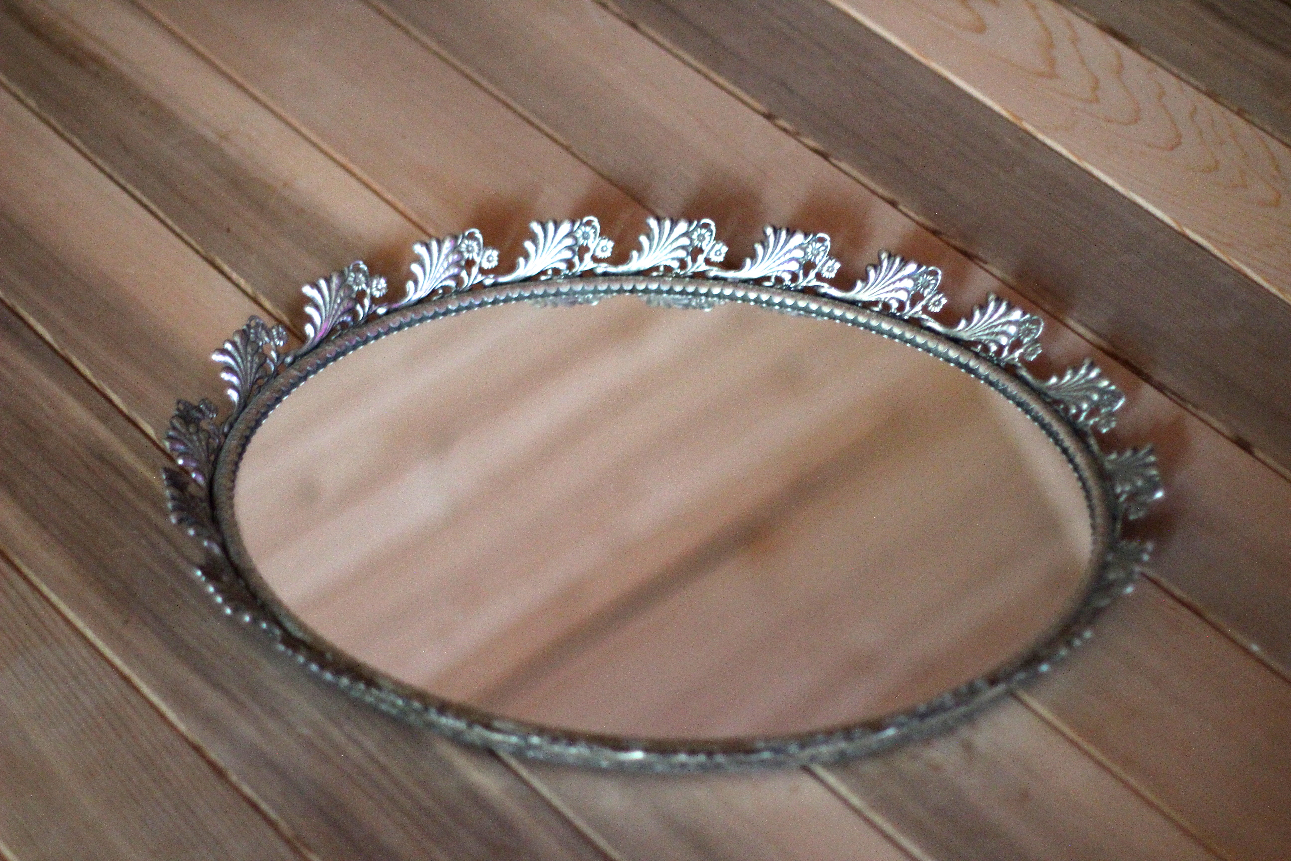 Sunflowers Antique Mirror Tray